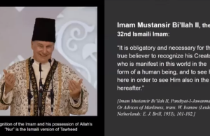 Aga Khan’s Claim as Mazhar of God